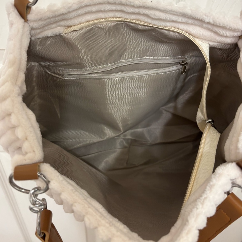 Cream corduroy shoulder bag - NWOT - Picture 6 of 6
